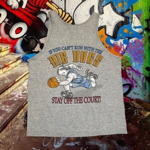 vintage big dogs basketball tank 1999 copyright USA Made